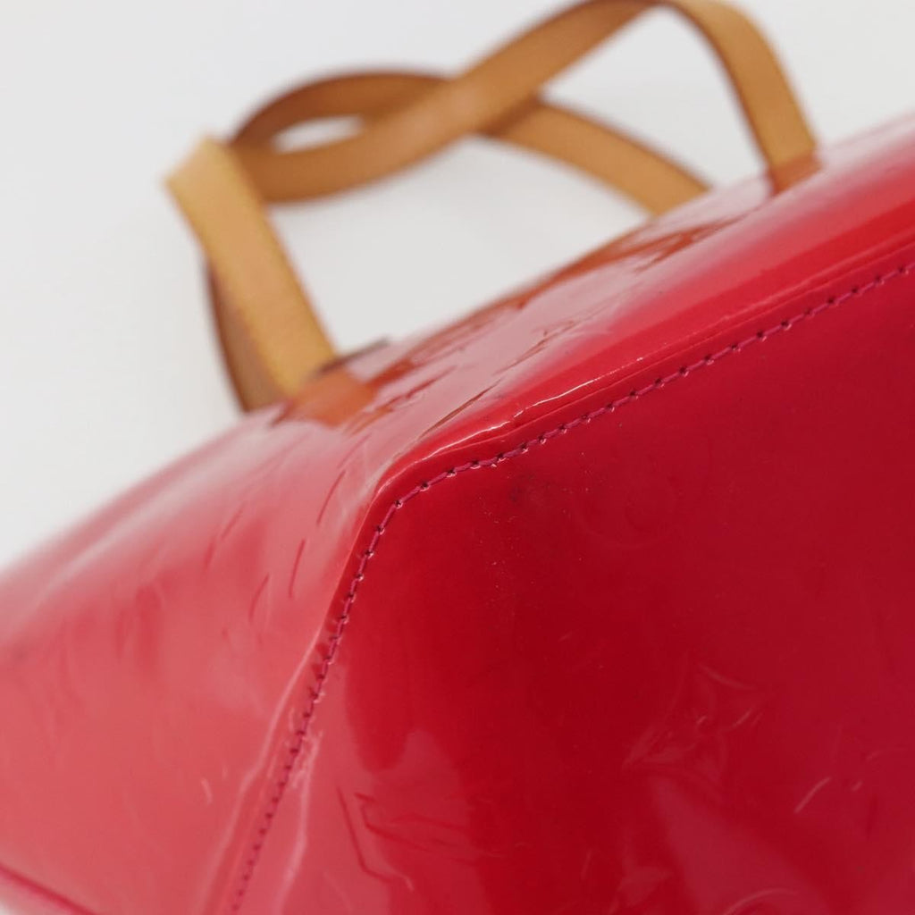 Louis Vuitton Bellevue Handbag Monogram Vernis Pink Patent_Leather Tote Bag