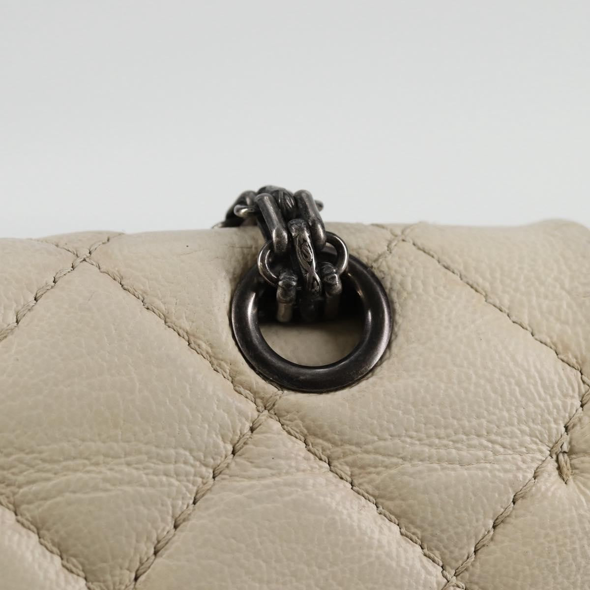 Chanel Reissue 2.55 Flap Bag Quilted Caviar White Leather Shoulder Bag Bag
