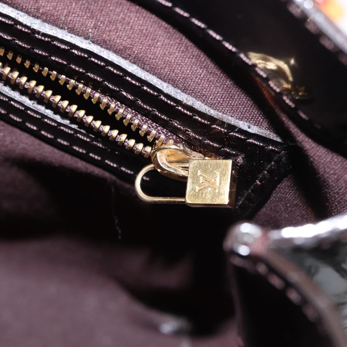 Louis Vuitton Wilshire Handbag Monogram Vernis Burgundy Patent_Leather Handbag