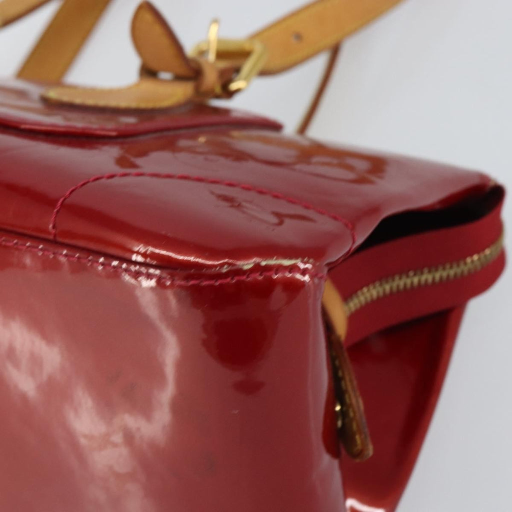 Louis Vuitton Rosewood Avenue Handbag Monogram Vernis Red Patent_Leather Handbag