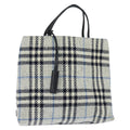 Burberry Nova Check Handbag Tweed Gray Tweed Handbag