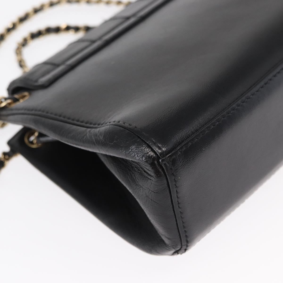 Chanel Chocolate Bar Accordion Reissue Flap Bag Quilted Lambskin Black Leather Shoulder Bag Bag