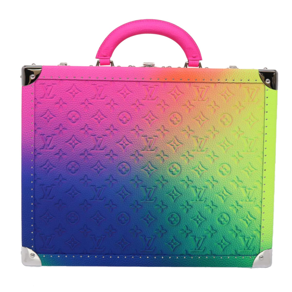 Louis Vuitton Cotteville Trunk Limited Edition Illusion Monogram Taurillon Leather Multicolour Pvc Bag