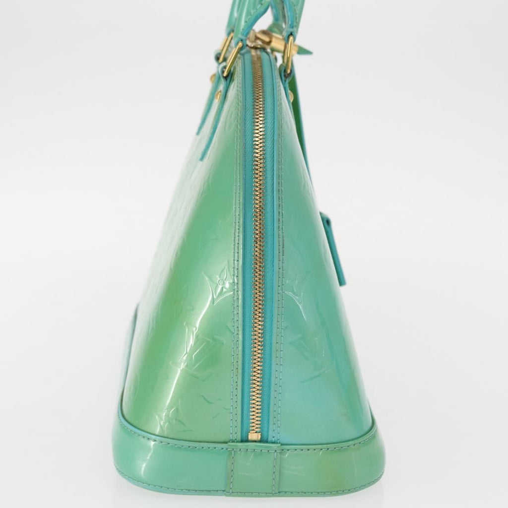 Louis Vuitton Alma Handbag Patent Leather Blue Patent_Leather Handbag