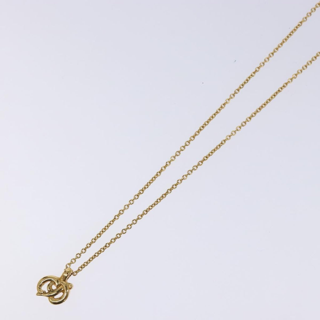 Christian Dior Cd Pendant Necklace Metal Gold Metal Necklace Jewelry (Pre-Owned)
