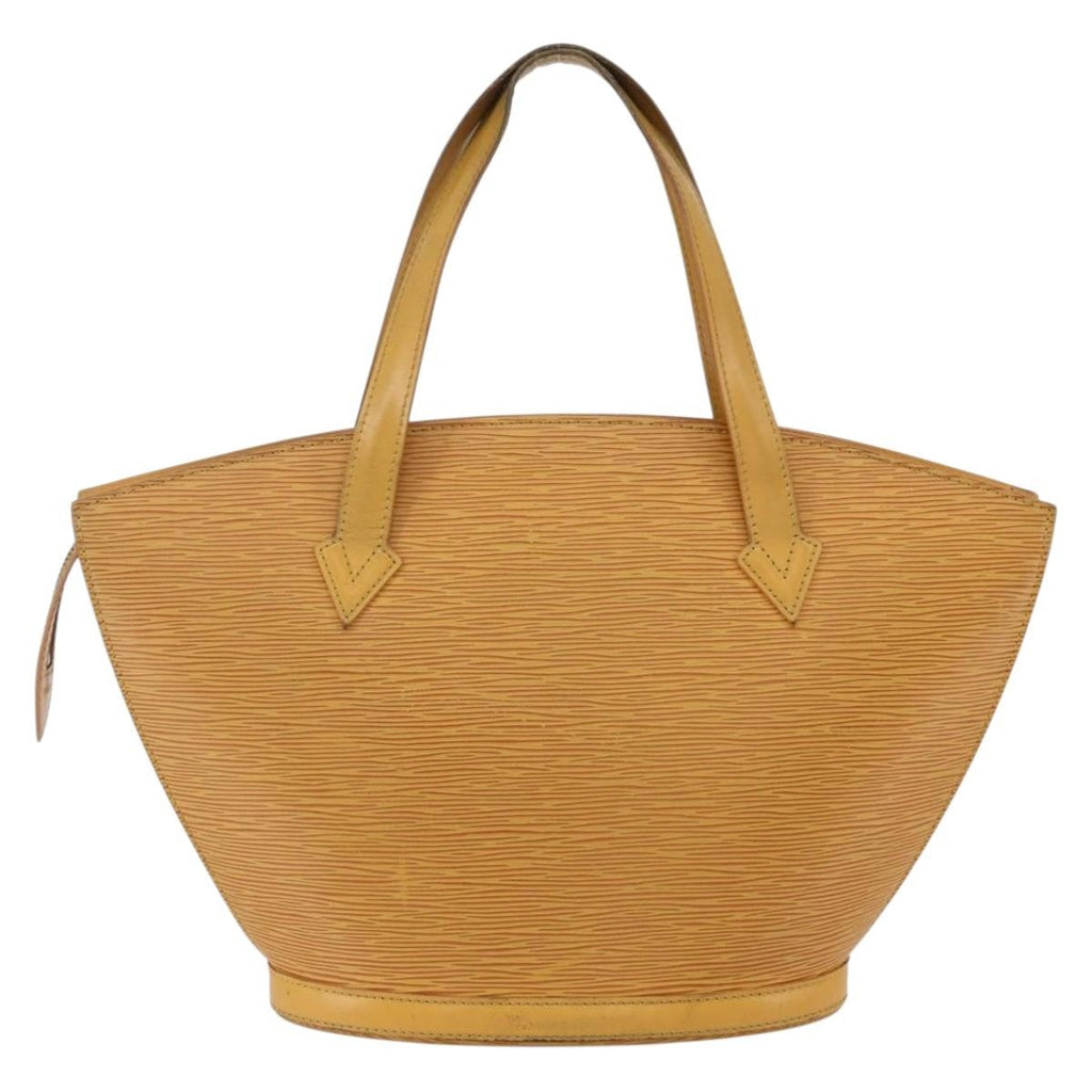 Louis Vuitton Saint Jacques Handbag Epi Leather Yellow Leather Handbag