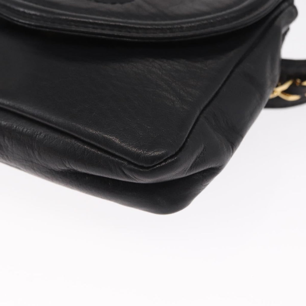 Chanel Chain Envelope Belt Bag Quilted Calfskin Black Leather Clutche & Pouche Bag