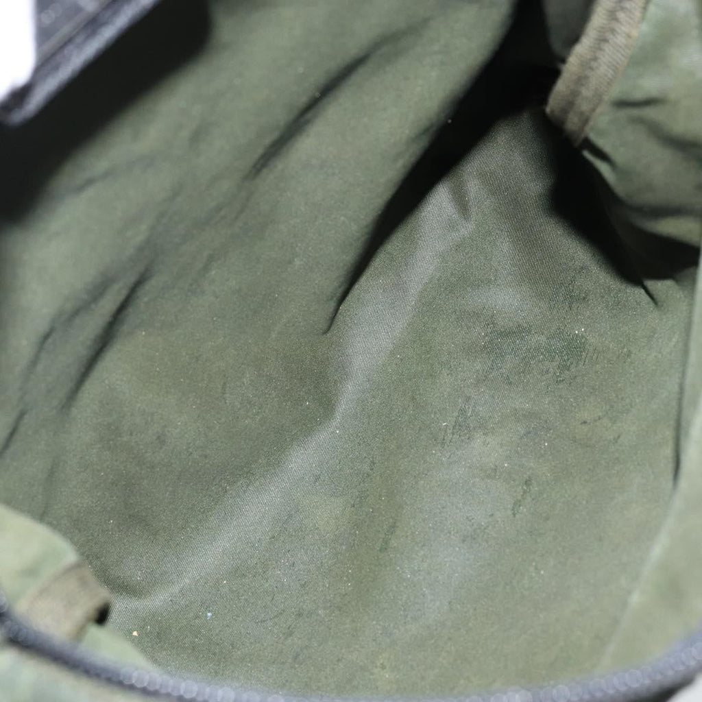 Prada Flat Messenger Bag Tessuto Khaki Nylon Shoulder Bag Bag