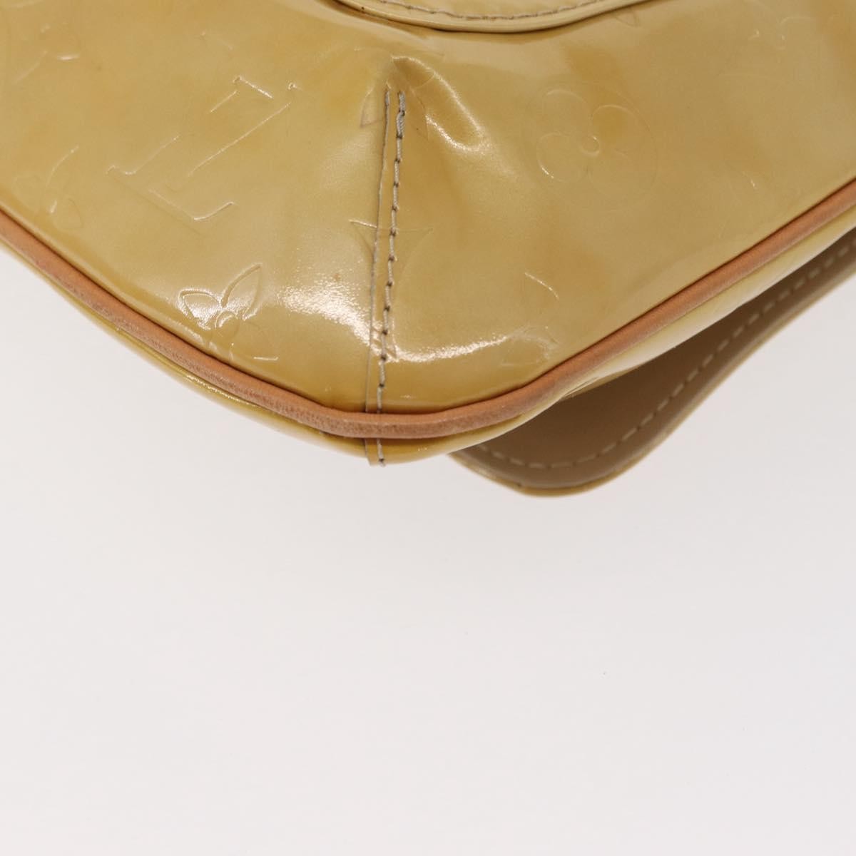 Louis Vuitton Thompson Street Handbag Monogram Vernis Beige Patent_Leather Shoulder Bag