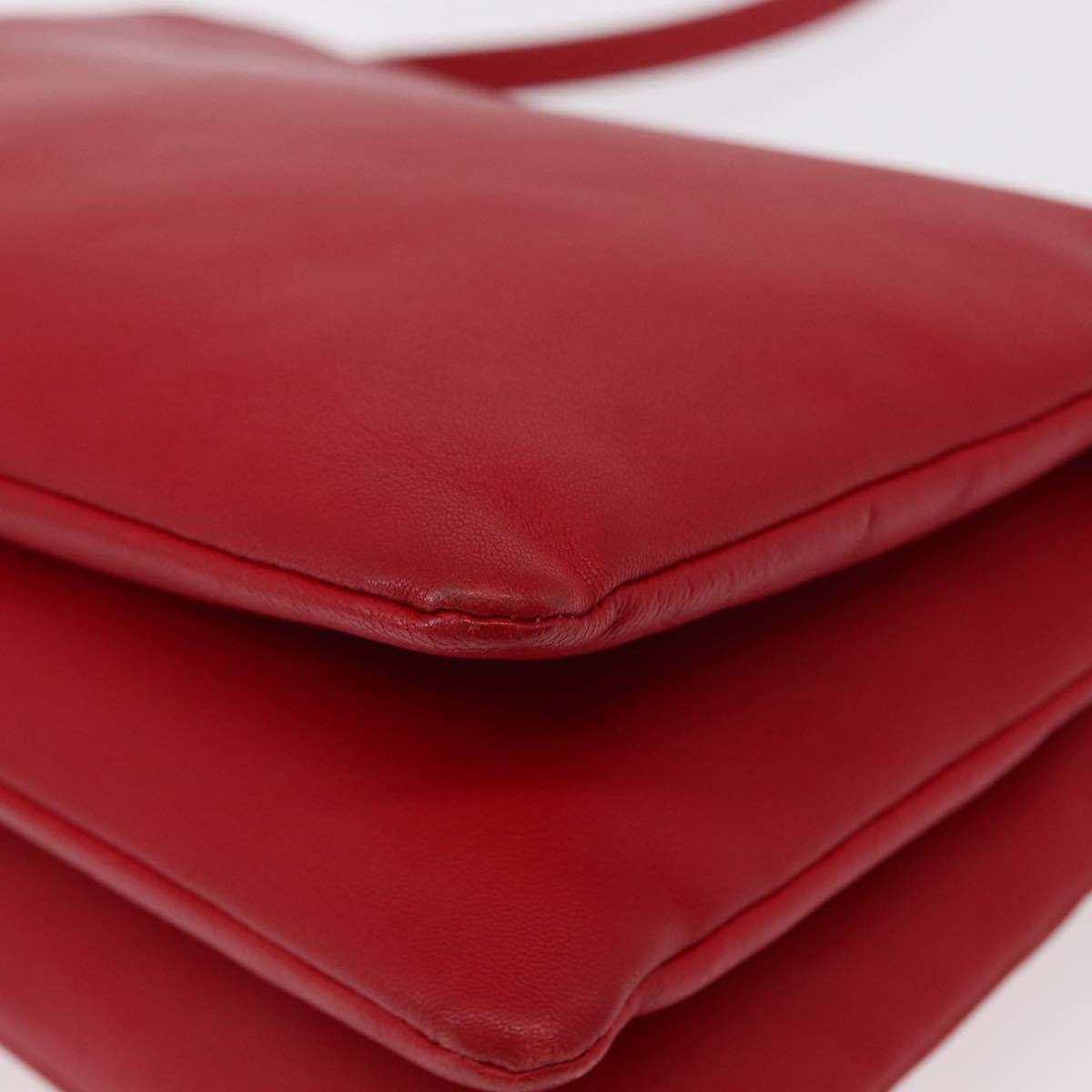Celine Trio Crossbody Bag Leather Red Leather Shoulder Bag Bag
