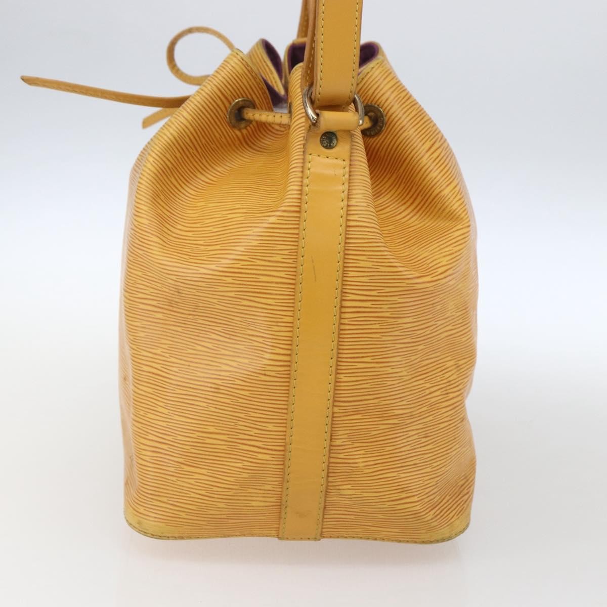 Louis Vuitton Petit Noe Handbag Epi Leather Yellow Leather Shoulder Bag