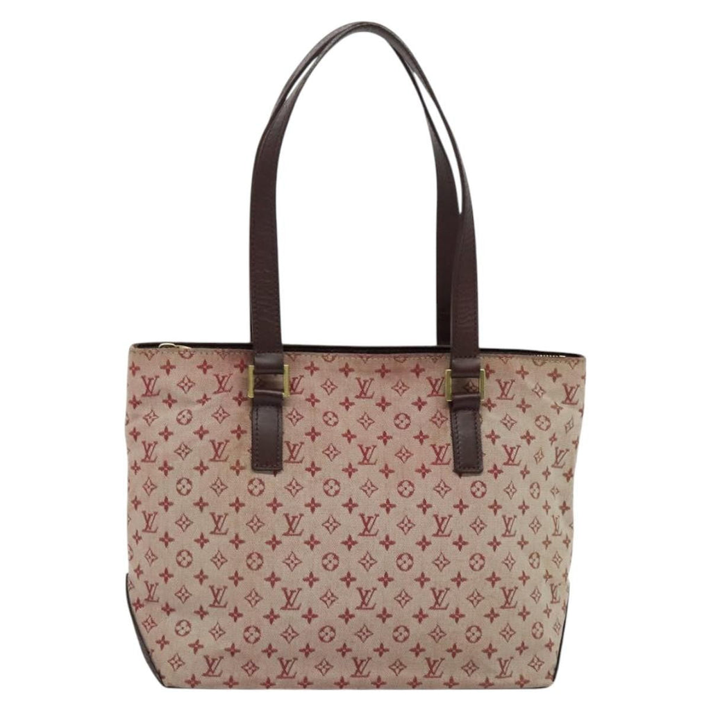 Louis Vuitton Cabas Piano Monogram Canvas Red Canvas Bag