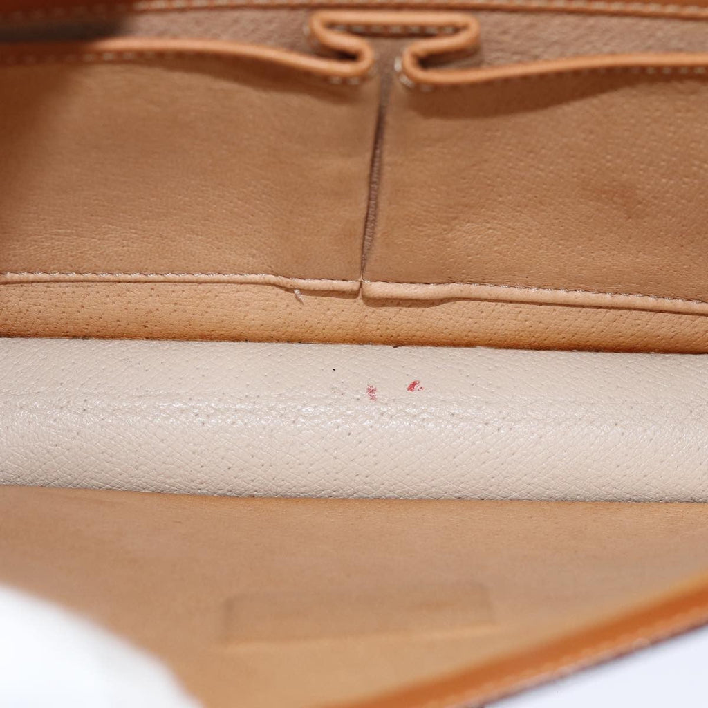 Celine Macadam Handbag Macadam With Leather Brown Canvas Handbag