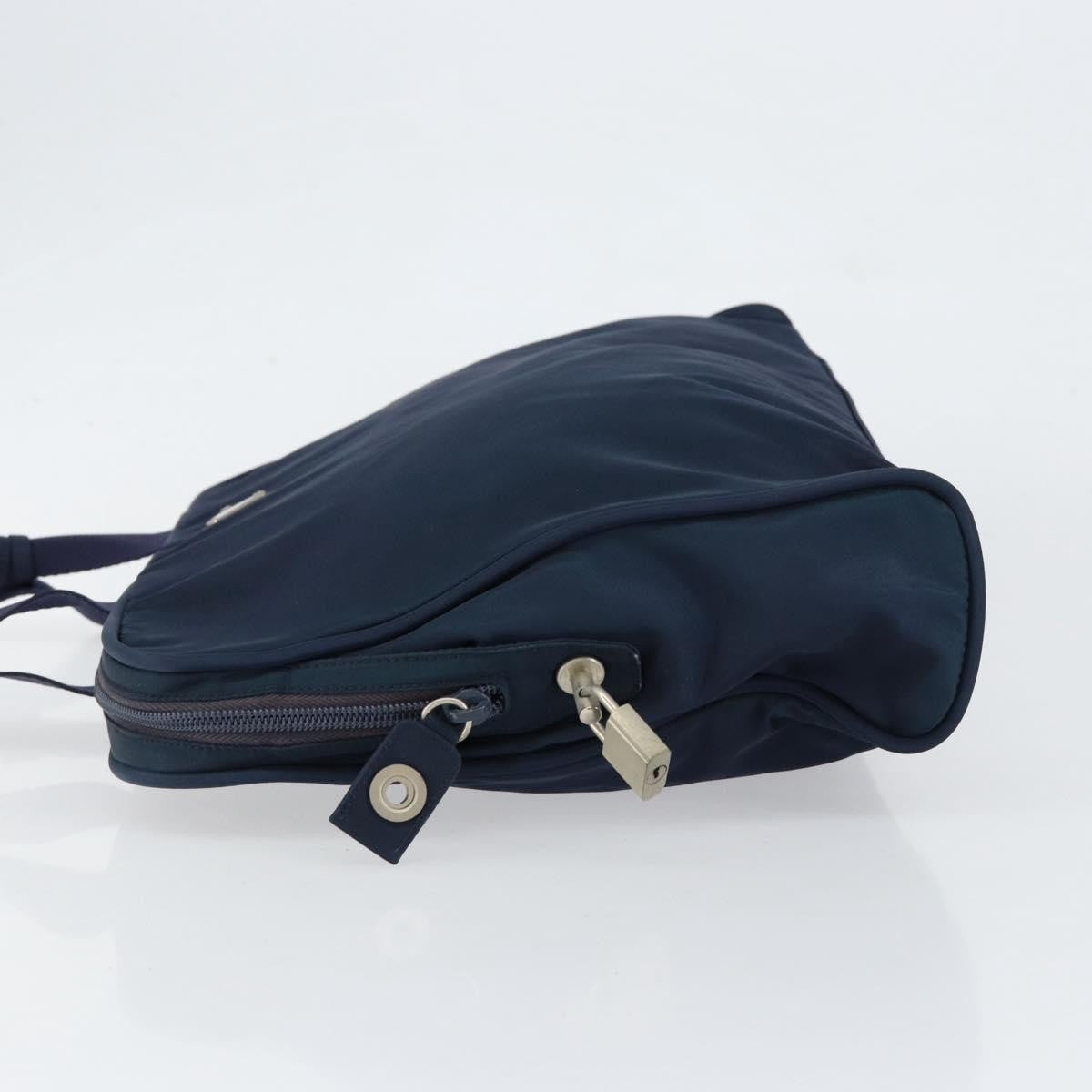 Prada Zip Around Tote Tessuto Navy Nylon Handbag