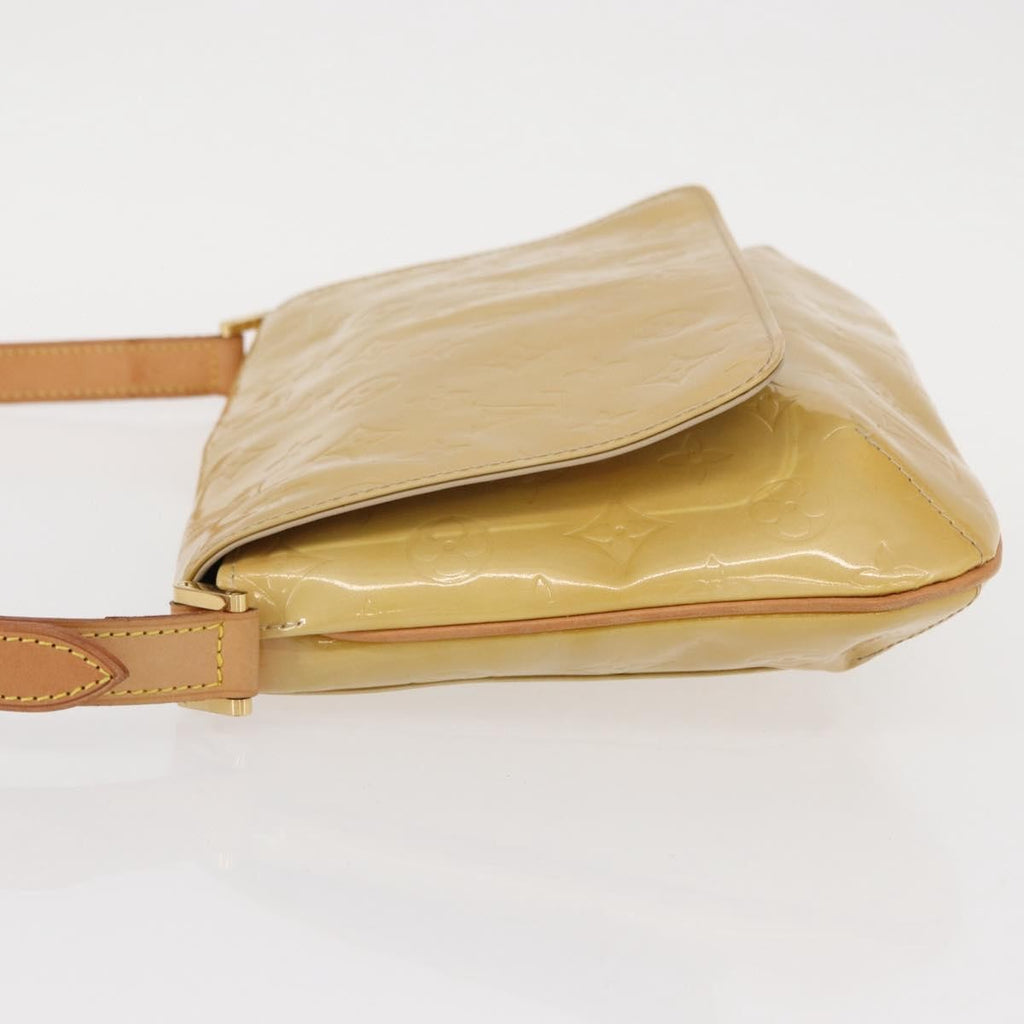Louis Vuitton Thompson Street Handbag Monogram Vernis Beige Patent_Leather Shoulder Bag