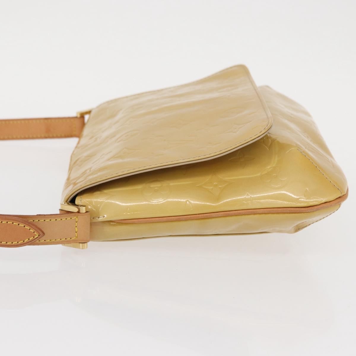 Louis Vuitton Thompson Street Handbag Monogram Vernis Beige Patent_Leather Shoulder Bag