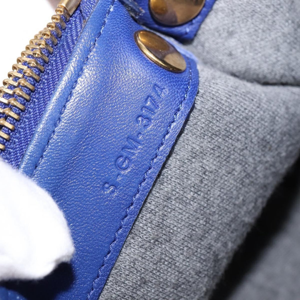 Celine Trio Crossbody Bag Leather Blue Leather Crossbody Bag Bag