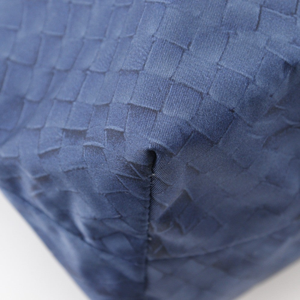Bottega Veneta Intrecciolusion Tote Printed Nylon Navy Nylon Tote Bag Bag