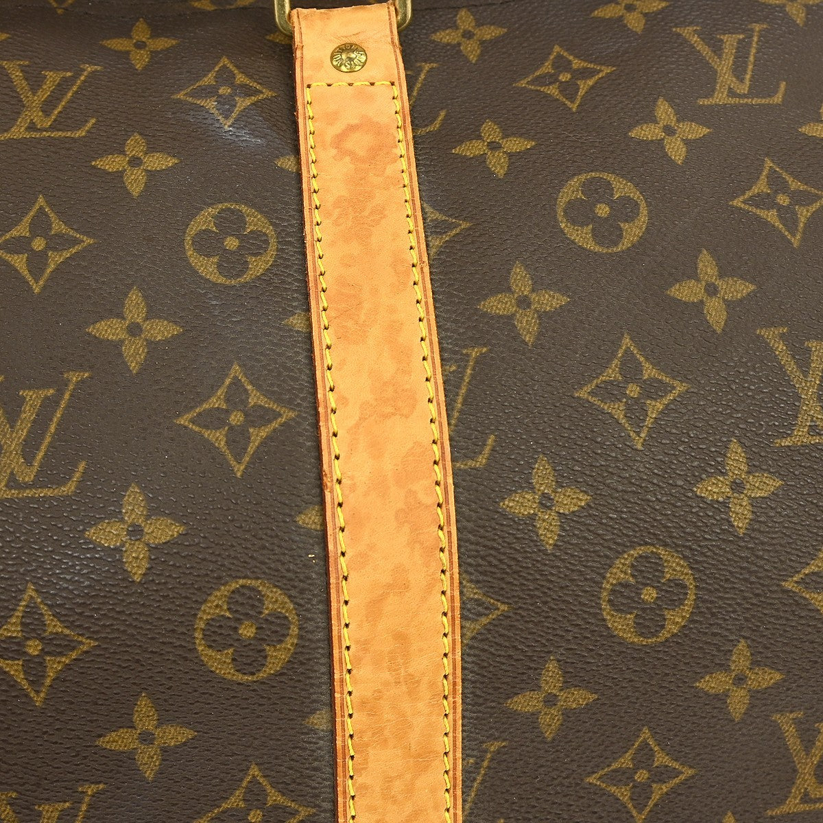 Louis Vuitton Keepall Bag Monogram Canvas Brown Canvas Travel Bag