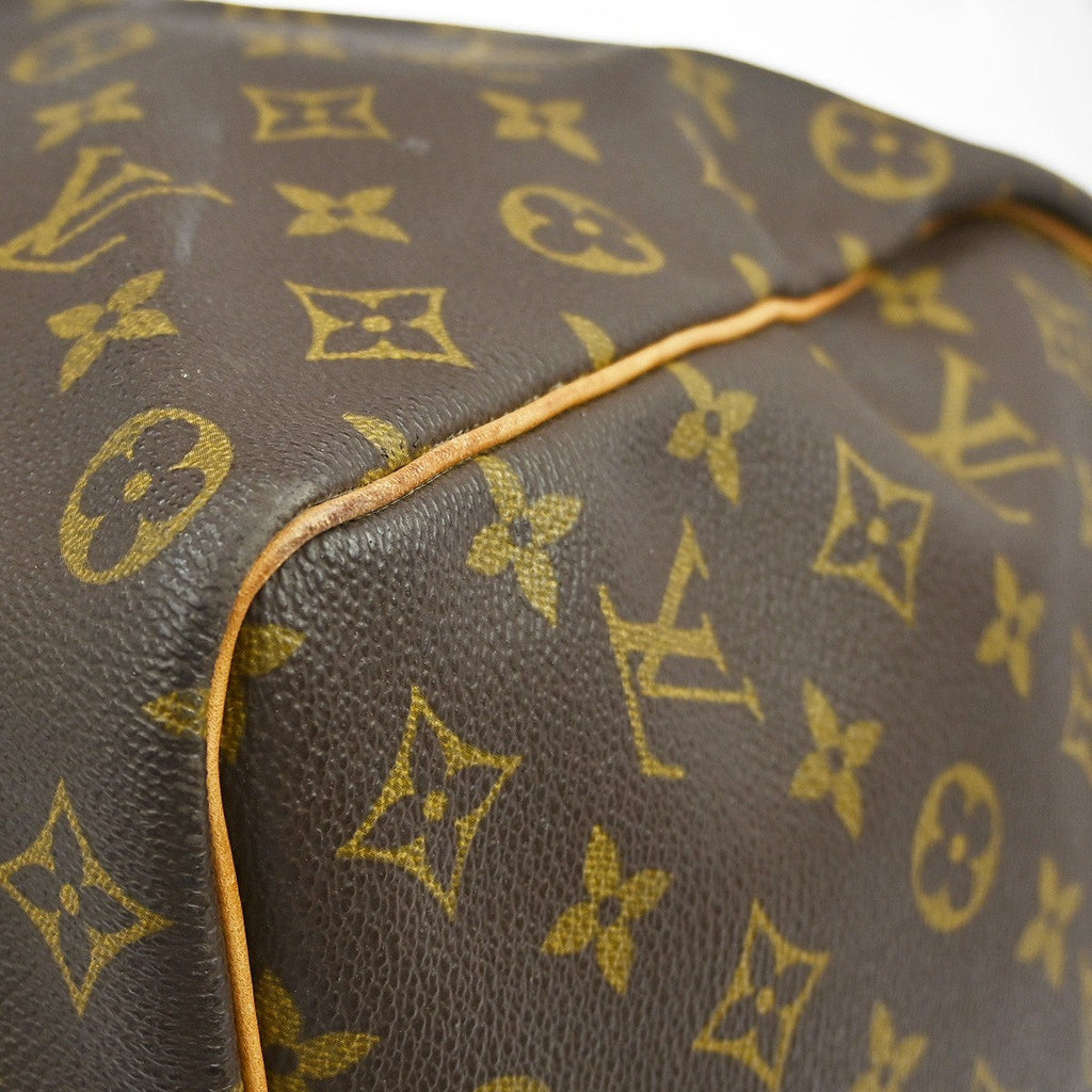 Louis Vuitton Keepall Bag Monogram Canvas Brown Canvas Travel Bag