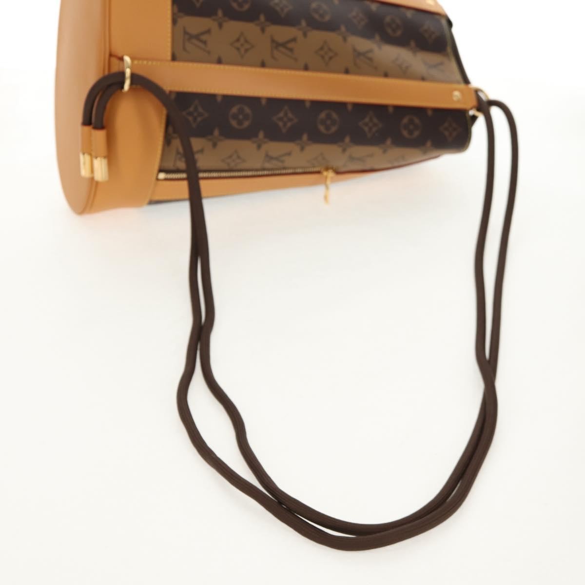Louis Vuitton Nigo Randonnee Backpack Limited Edition Stripes Monogram Canvas Brown Canvas Shoulder Bag