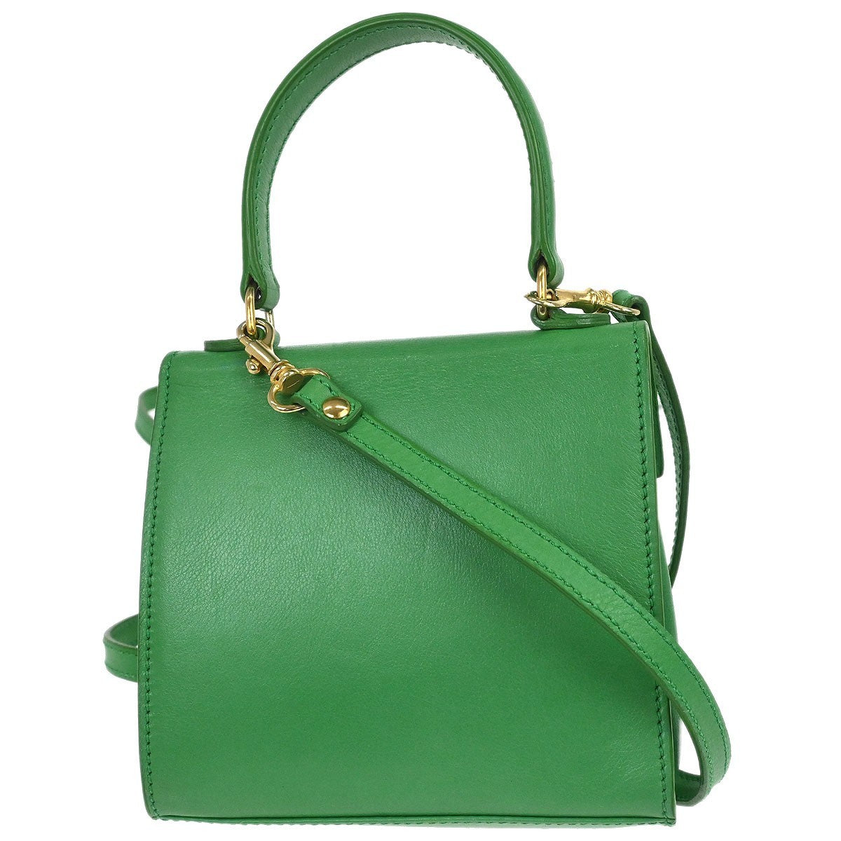 Celine Handbag Leather Green Leather Handbag