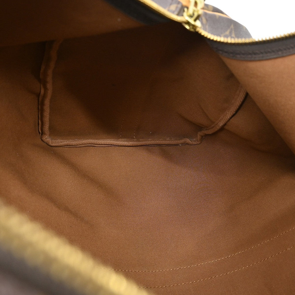 Louis Vuitton Keepall Bandouliere Bag Monogram Canvas Brown Canvas Travel Bag
