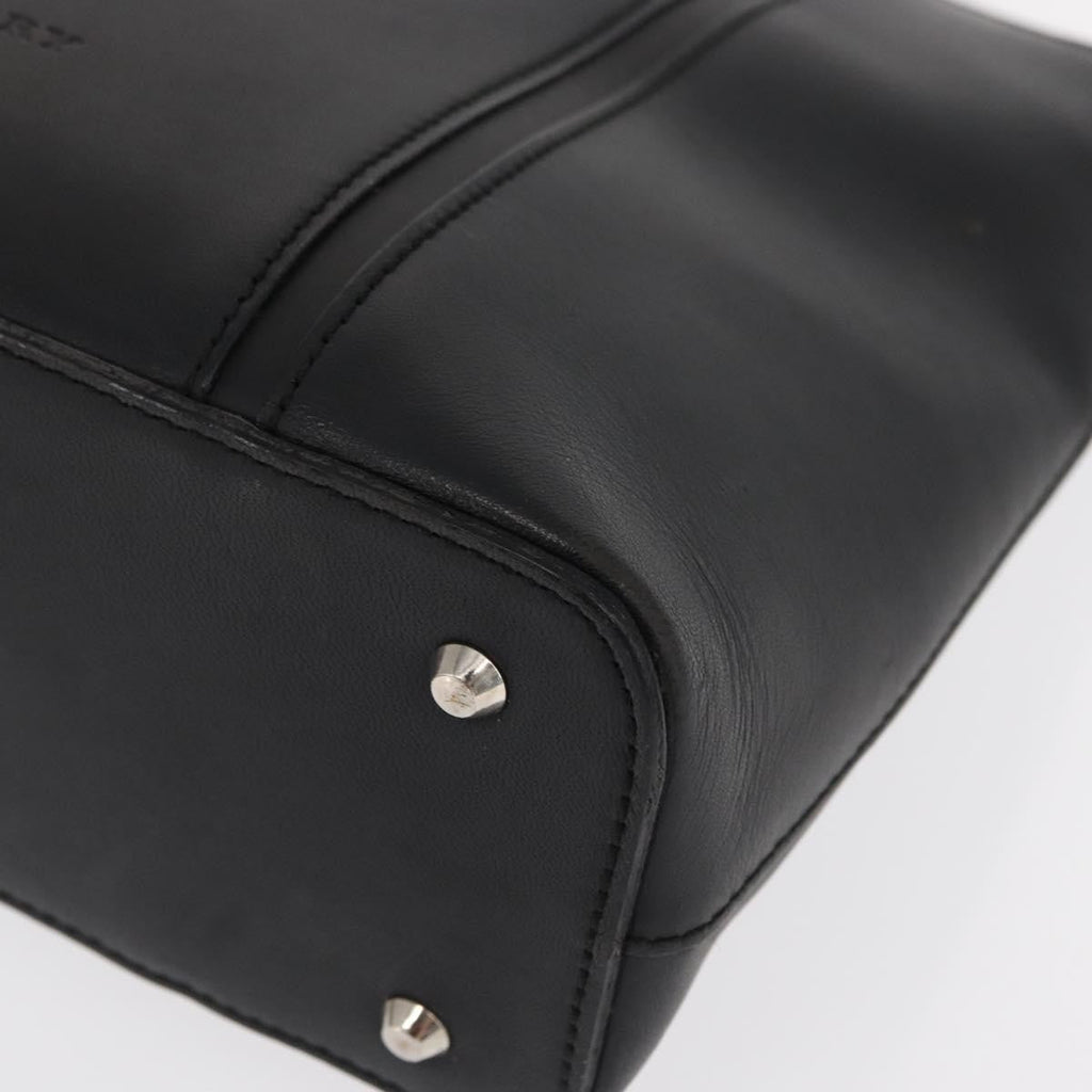 Burberry Vintage Handbag Leather Black Leather Handbag