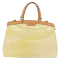 Louis Vuitton Brea Handbag Monogram Vernis Beige Patent_Leather Handbag