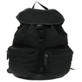 Prada Double Front Pocket Backpack Tessuto Black Nylon Backpack Bag