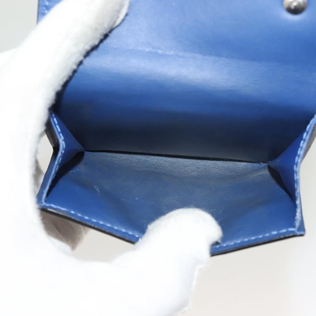 Louis Vuitton Discovery Wallet Monogram Taigarama Blue Leather Wallets Accessory