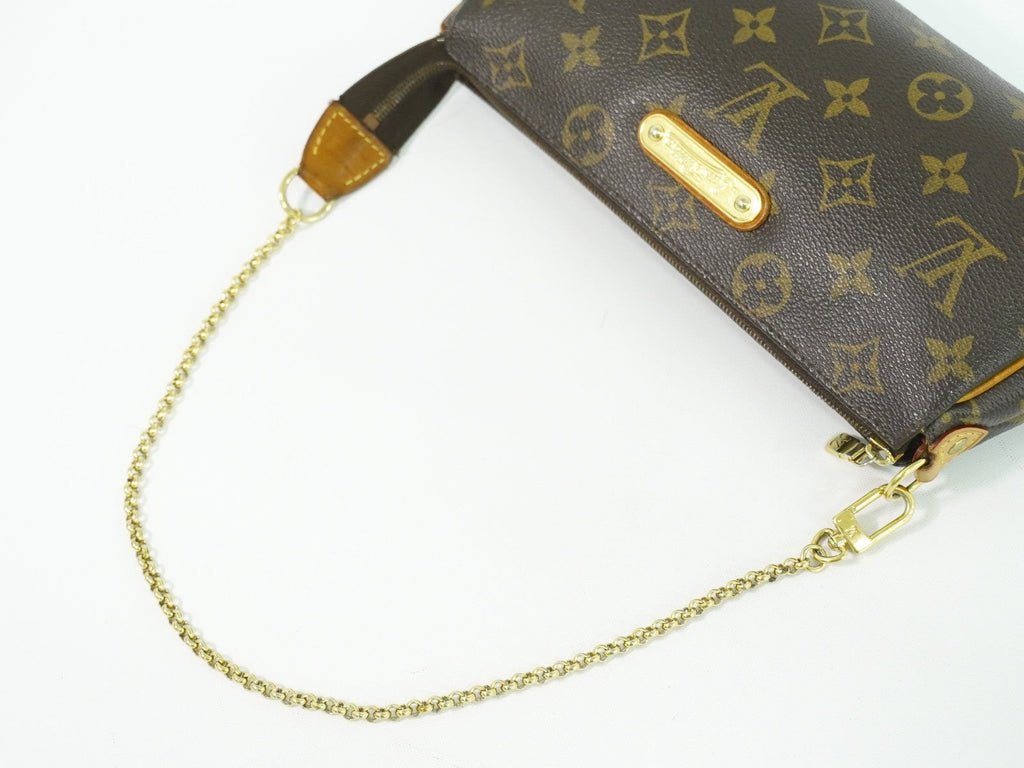 Louis Vuitton Eva Handbag Monogram Canvas Brown Canvas Clutche & Pouche Bag