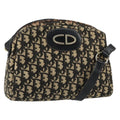 Christian Dior Vintage Cd Trotter Shoulder Bag Canvas Black Canvas Shoulder Bag Bag (Pre-Owned)