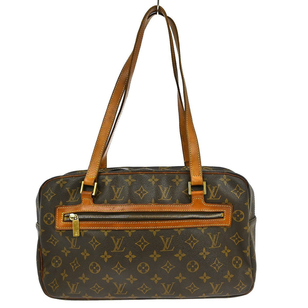 Louis Vuitton Cite Handbag Monogram Canvas Brown Canvas Clutche & Pouche Bag