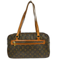 Louis Vuitton Cite Handbag Monogram Canvas Brown Canvas Clutche & Pouche Bag