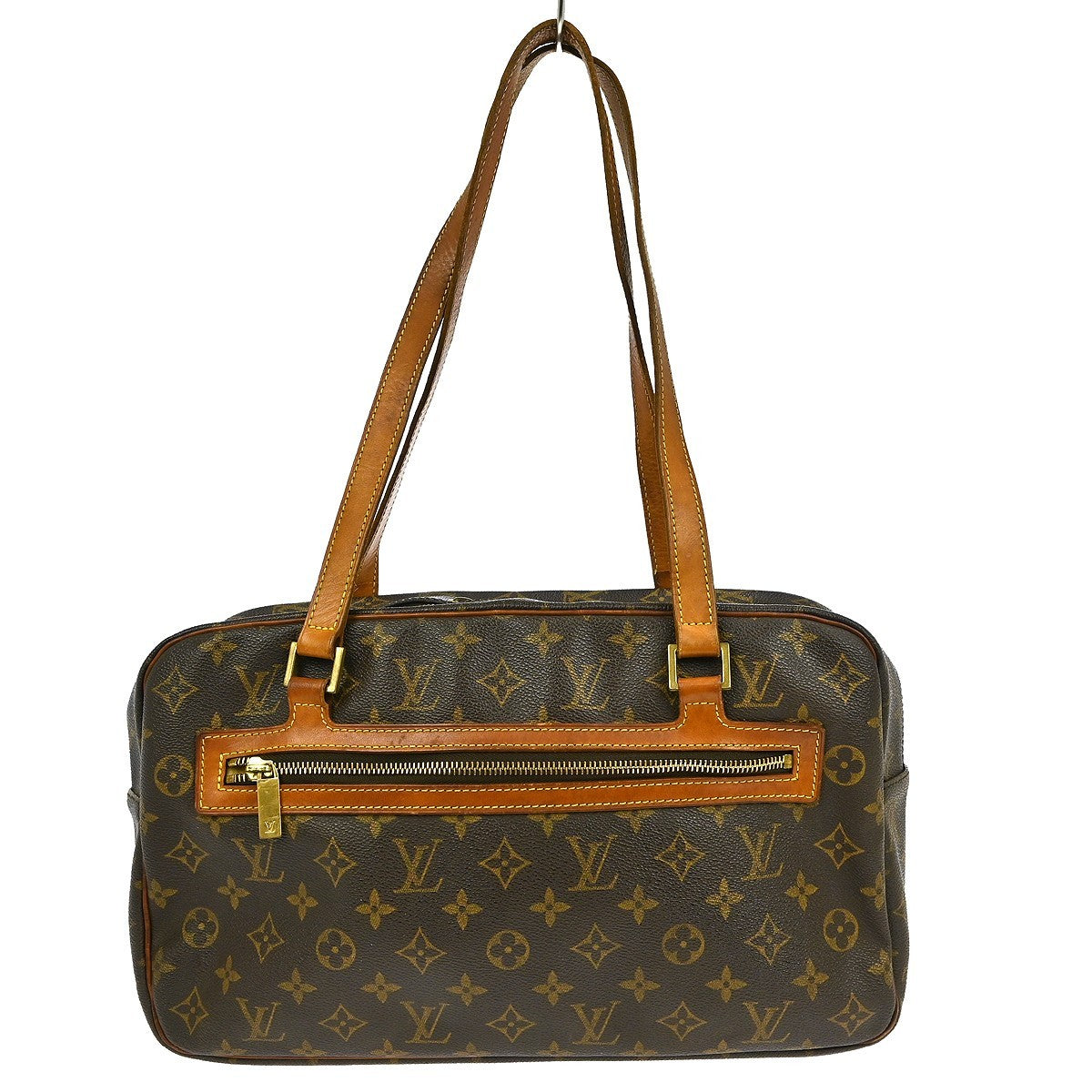 Louis Vuitton Cite Handbag Monogram Canvas Brown Canvas Clutche & Pouche Bag