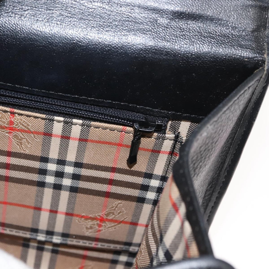 Burberry Vintage Handbag Leather Black Leather Handbag