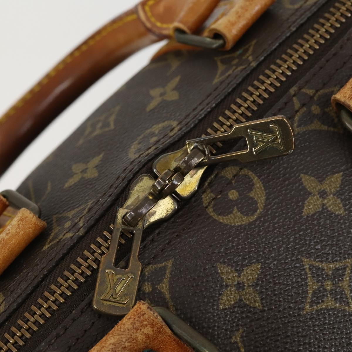 Louis Vuitton Keepall Bag Monogram Canvas Brown Canvas Travel Bag
