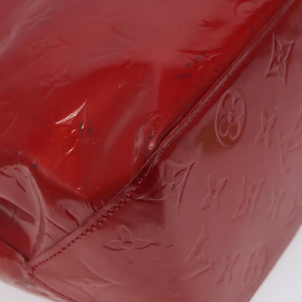 Louis Vuitton Reade Handbag Monogram Vernis Red Patent_Leather Handbag