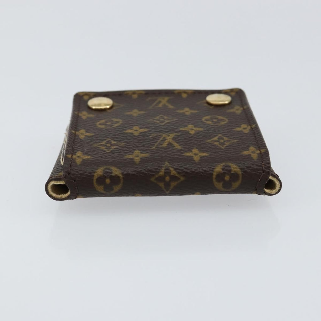 Louis Vuitton Case Jewelry Box Canvas Brown Canvas Wallets Accessory