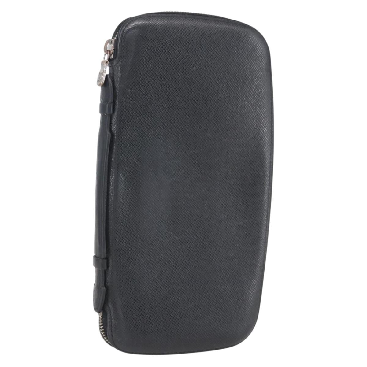 Louis Vuitton Organizer De Voyage Travel Wallet Leather Black Leather Wallets Accessory
