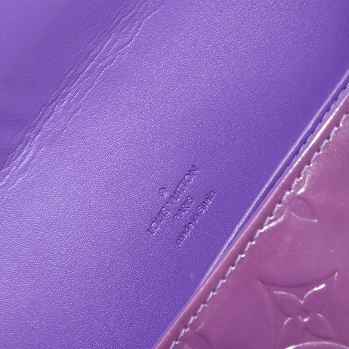 Louis Vuitton Thompson Street Handbag Monogram Vernis Purple Patent_Leather Shoulder Bag