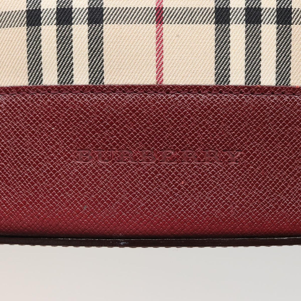 Burberry Nova Check Tote Canvas And Leather Beige Canvas Tote Bag