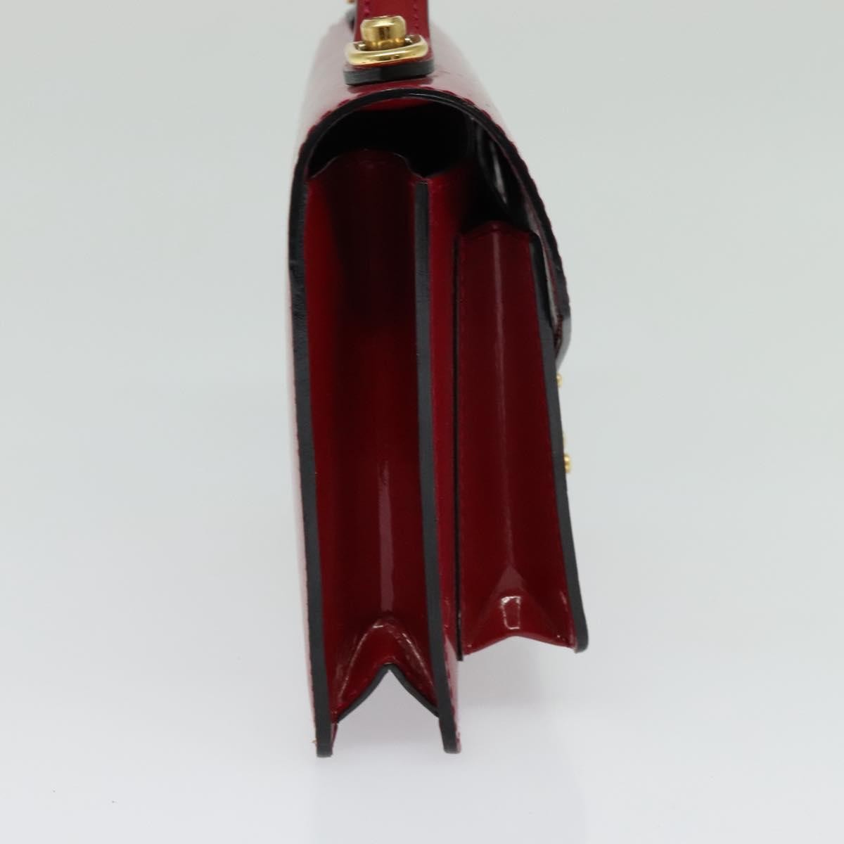 Louis Vuitton Monceau Handbag Vernis Burgundy Patent_Leather Bag