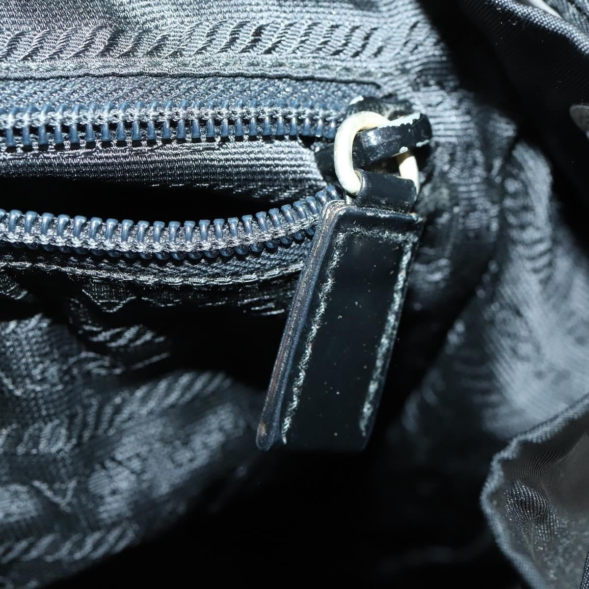 Prada Vela Double Front Pocket Backpack Tessuto With Saffiano Leather Black Nylon Backpack Bag