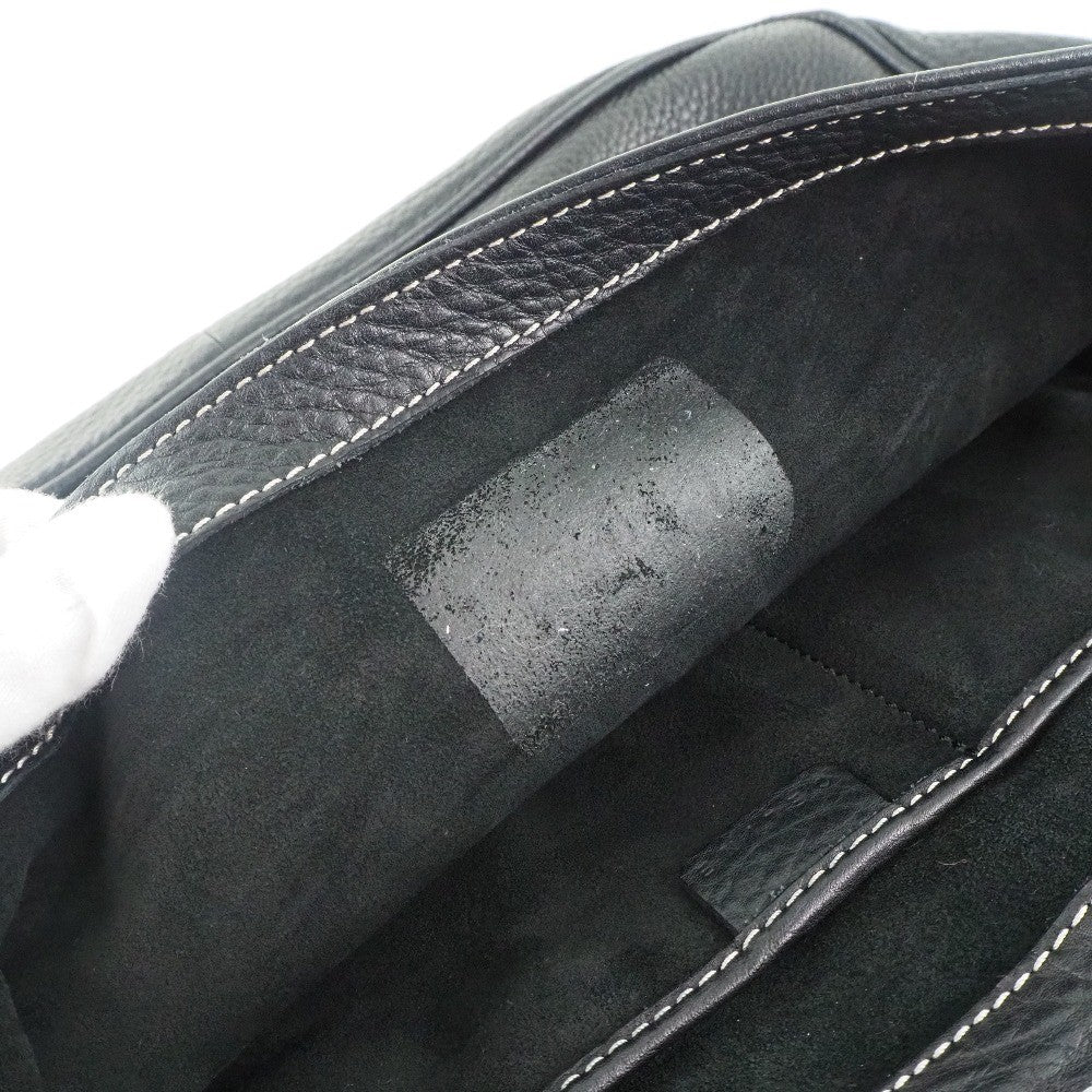 Celine Vintage Shoulder Bag Leather Black Calfskin Shoulder Bag Bag