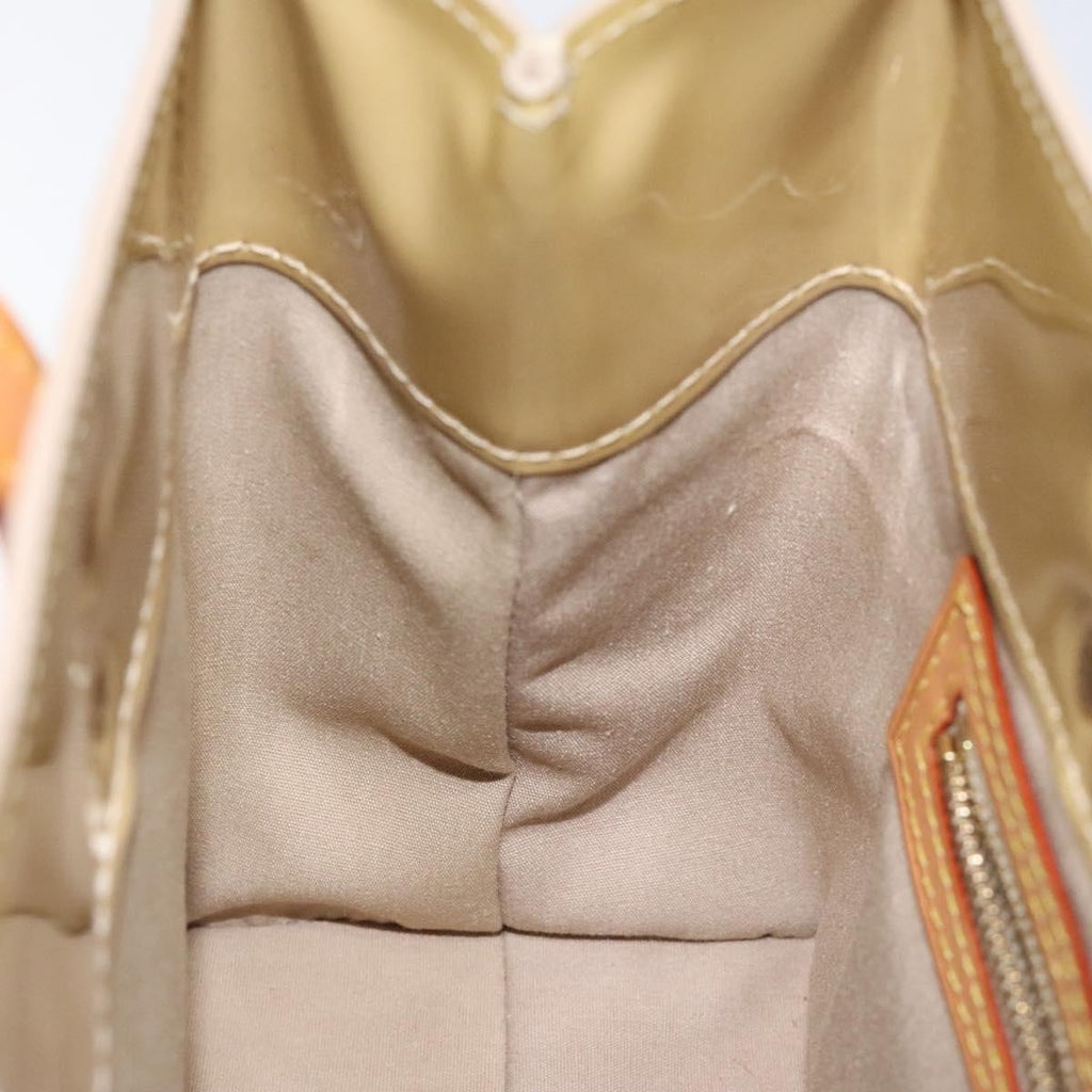 Louis Vuitton Reade Handbag Monogram Vernis Beige Patent_Leather Bag