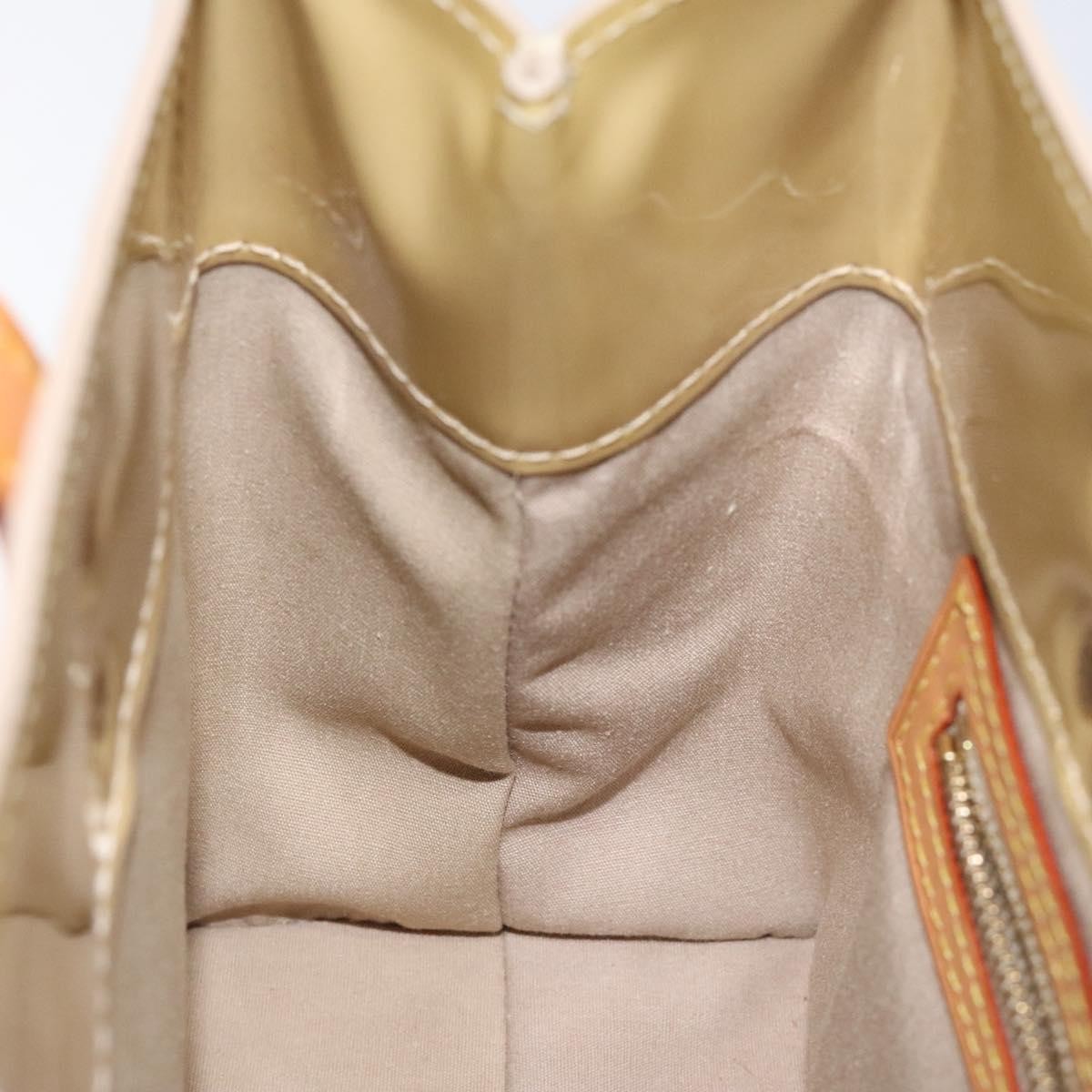 Louis Vuitton Reade Handbag Monogram Vernis Beige Patent_Leather Bag