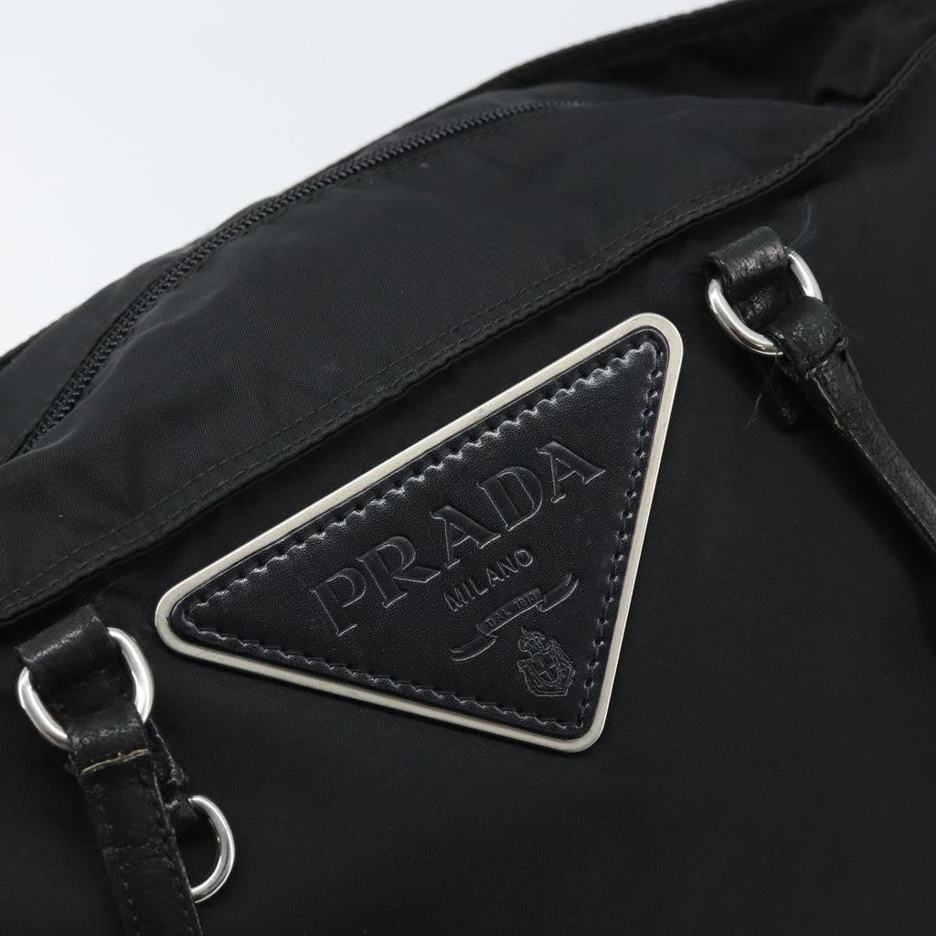 Prada Vintage Zip Tote Tessuto Black Nylon Tote Bag Bag