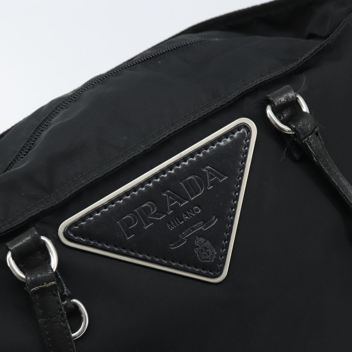 Prada Vintage Zip Tote Tessuto Black Nylon Tote Bag Bag
